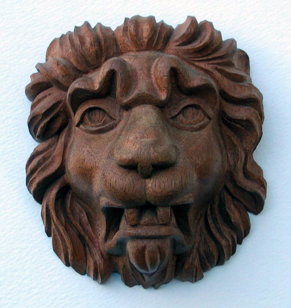 Agrell Architectural Carving hand carved lion head