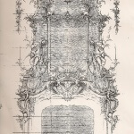 Inspiration sketch for Rococo fire surround and overmantle