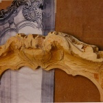Roughed out Rococo fire surround