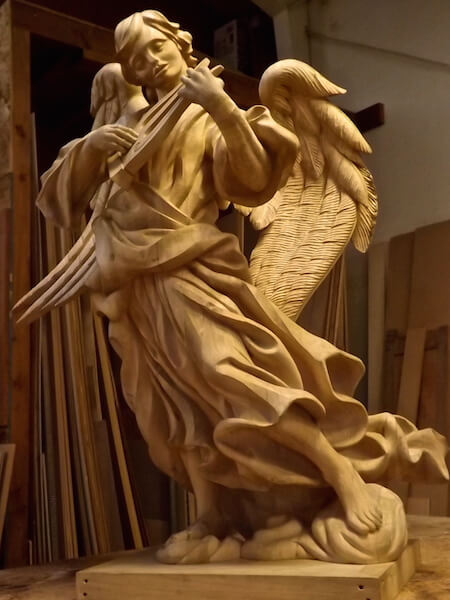 Hand-carved by Agrell Architectural Carving for the Cathedral of St. Paul, Minnesota.