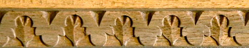 Wood-carved acanthus moulding by Agrell Architectural Carving.