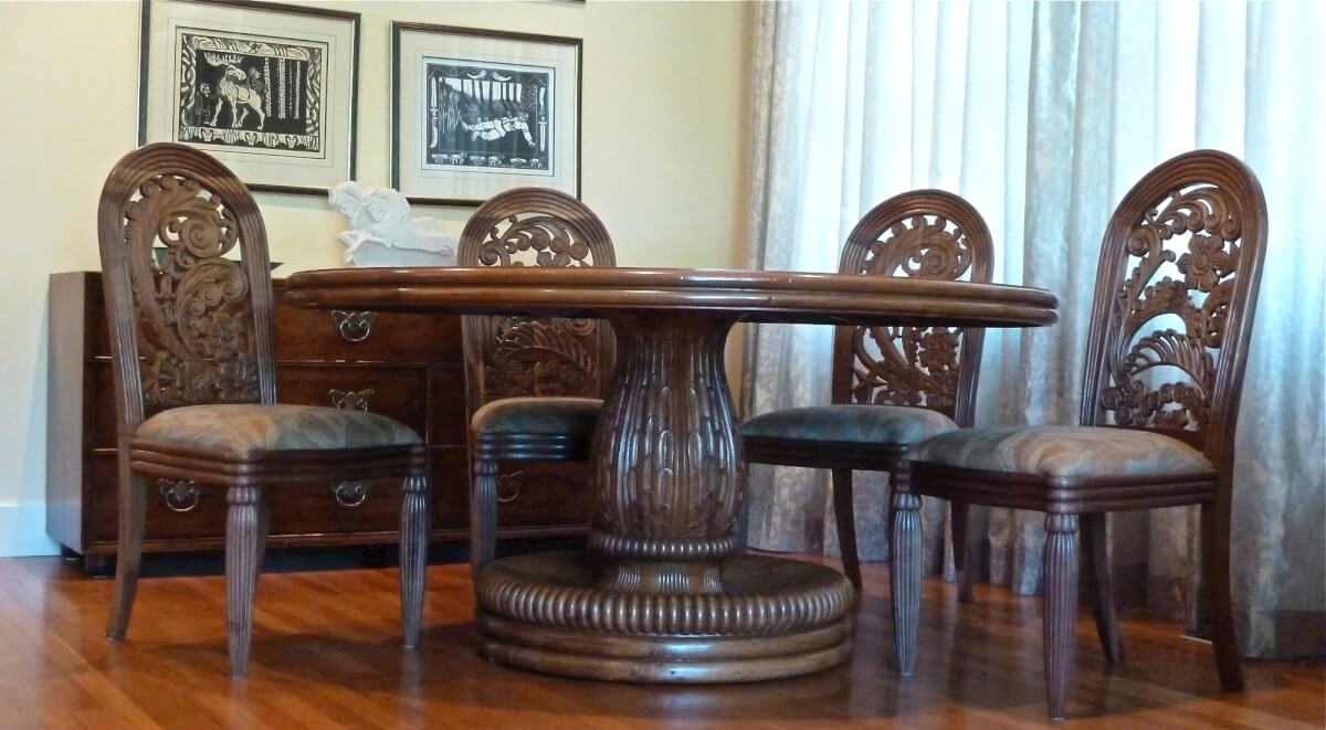 Rateau-inspired dining room set