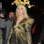 Lady Gaga in a headpiece hand-carved by Agrell Architectural Carving