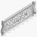 Renaissance-style balustrade designed by Adam Thorpe