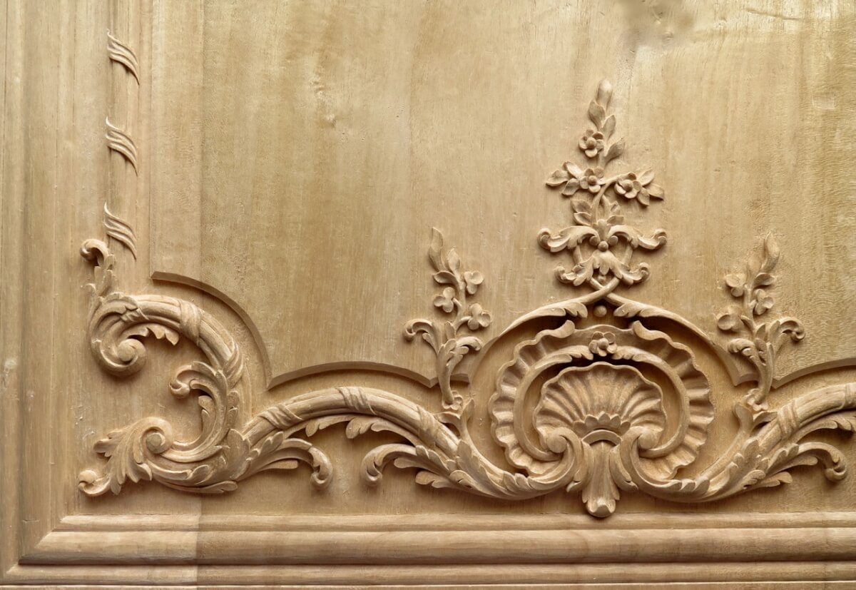 French-style boiserie panel
