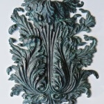 Bronze acanthus leaf cast from a hand-carved wood master