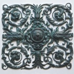 Renaissance-style panel, cast in bronze from a hand-carved master