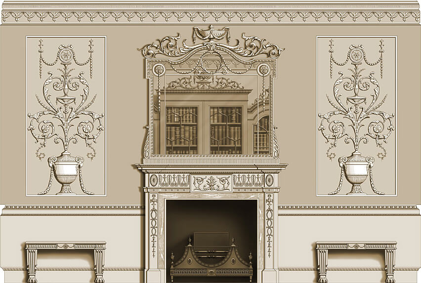 Neoclassical Room: West Elevation