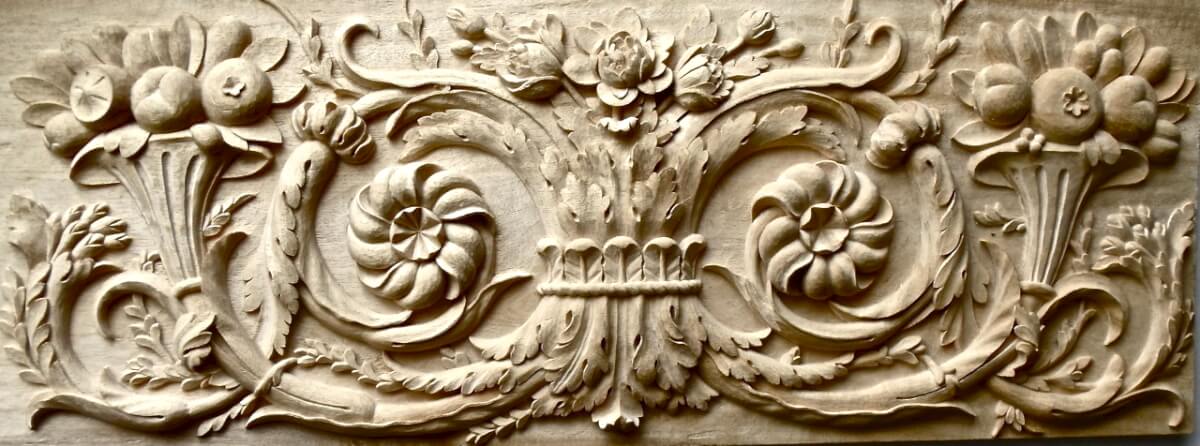 Hand Carved French Versaille panel