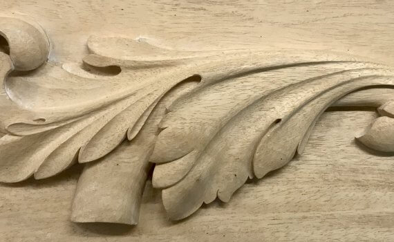Carving the acanthus leaf